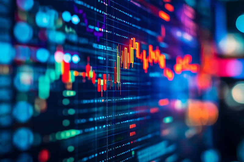Financial market analysis showing current investment trends and opportunities
